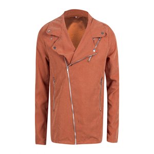 Alta calidad PU Hombres Chaqueta de cuero Elegante Casual Cremallera Bomber Fábrica - Product Image 3
