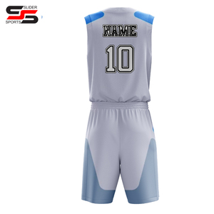 Maillot de basket-ball réversible en polyester pour hommes Fournisseur de vêtements de sport avec logo personnalisé Vêtements d'uniforme de basket-ball pour hommes - Product Image 2
