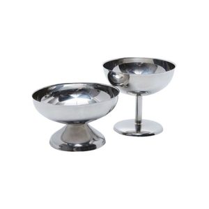 Tazón de servicio de acero inoxidable de alta calidad para hotel y hogar a menor costo Tazón de postre plateado Tazón de helado de metal Diseños únicos - Product Image 4