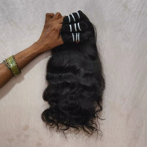 Extension de cheveux crus naturels remy de qualité et de bonne qualité. Meilleur tissage de cheveux humains remy sans perte et sans enchevêtrement. cheveux remy - Product Image 1