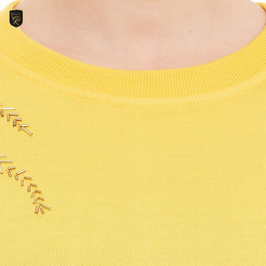เสื้อสเวตเชิ้ตคอกลมโอเวอร์ไซส์สำหรับผู้หญิง ผ้าฝ้าย 100% ระบายอากาศได้ดี เป็นมิตรกับสิ่งแวดล้อม ทรงหลวม สวมใส่สบายๆ แฟชั่นลำลองสำหรับฤดูหนาว - Product Image 5
