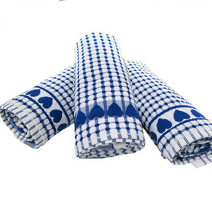 Serviette de cuisine en coton éponge écologique pour un nettoyage durable Séchage rapide Serviette de thé de golf polyvalente de couleur verte - Product Image 2