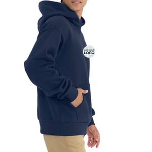 Sweat-shirt ample en gros, logo personnalisé, polaire, coton lourd, sweat-shirts à capuche - Product Image 2