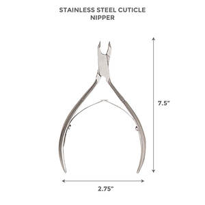 Colección profesional, pinza para cutículas de cobalto, 1/4 mandíbula, acero inoxidable, estilo lujoso para recortar las cutículas, caja para colgar - Product Image 2