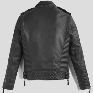 Nouvelle Veste en Cuir Unisexe Modèle 2026 Tendance Coupe-Vent Écologique Respirante Col Montant Logo Avant Style Vintage - Product Image 4