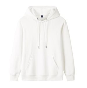 Sweat-shirt à capuche et sweat-shirt pour homme en coton 100% poids lourd, couleur unie, écologique, tissu 220g, service OEM - Product Image 4