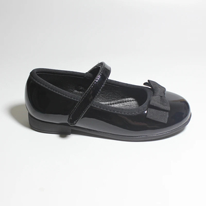 Chaussures pour filles Mary Jane pour enfants Chaussures d'école en cuir PU princesse Robe noire Flats Couleur pure Mariage - Product Image 5