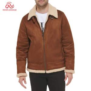 Blouson Bomber en Cuir Véritable Imperméable Respirant Anti-UV Coupe-Vent Décontracté Prix Abordable Service OEM Broderie - Product Image 1