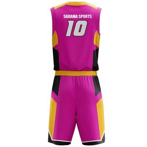 Maillots de basket-ball personnalisés pour les équipes, séchage rapide, design professionnel, uniformes de basket-ball athlétiques sans manches - Product Image 3