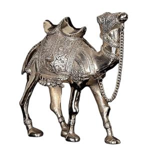 Camello de latón hecho a mano de alta calidad con acabado de níquel para decoración Metal artesanías árabes camello - Product Image 1
