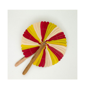 Bamboo Handfan Lightweight Bamboo Frame Cloth <b>Fan</b> for Outdoor Activity Stage Performance Gift Vietnam - Product Image 1