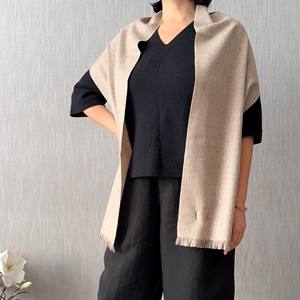 100% Organic <b>Brown</b> Mongolian Cashmere <b>Scarf</b> 30x180 cm for Winter - Product Image 6