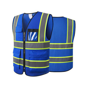 Vente en gros uniforme de travail haute visibilité personnalisé vêtements de sécurité réfléchissants gilet réfléchissant pour travailleurs de la construction - Product Image 4