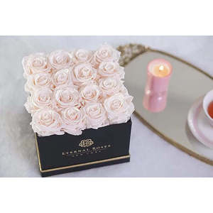 Lennox Sixteen Eternal <b>Rose</b> Gift <b>Box</b> Romantic Square <b>Box</b> for Birthday Anniversary Mother's Day or Valentine's Day Gifts - Product Image 2