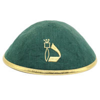 Kippa de Algodón Puro de Color Sólido con Bordado Personalizado, Gorro Judío con Cuello Redondo Estampado a la Moda, Nuevo Estilo Étnico