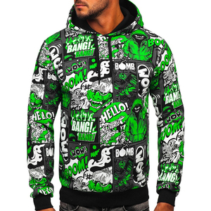 Premium <b>Men's</b> 100% Cotton <b>Pullover</b> Hoodie Hot Sale Custom Sublimation Design for Winter - Product Image 4