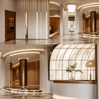 Présentoir LED pour salon, présentoir de meubles d'extérieur, présentoir de parfums, vitrine, présentoir de meubles de restaurant, étagère personnalisée