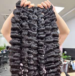 Extensiones de pelucas de cabello humano vietnamita crudo de doble dibujado rizado birmano vietnamita de grado superior para mujeres Genius de belleza Natural - Product Image 6