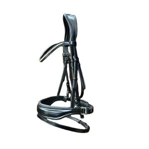 Bride de cheval en cuir anatomique de haute qualité avec strass confortable pour une utilisation équestre - Product Image 1