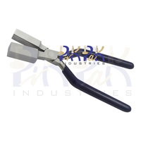 Pince à sertir carrée en acier inoxydable, largeur de pointe 10mm 13mm, poignées à ressort en PVC 160mm, pour circlips, dénudeur de fils, coupe-fils, OEM