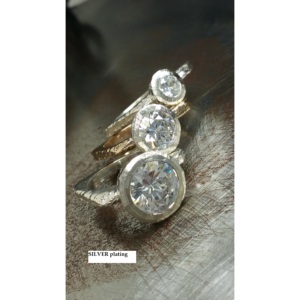 Anillo artesanal único para mujer hecho en Italia con piedra - Product Image 6