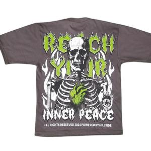 Camiseta personalizada de algodón 100% con estampado de diseño Ghrapic para hombre, camisetas holgadas con serigrafía de tendencia para servicio Oem para hombre - Product Image 2