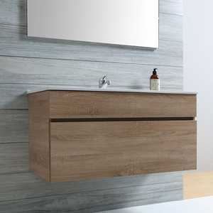 Shanghai Natural <b>Oak</b> 100cm Wall-Hung <b>Bathroom</b> <b>Cabinet</b> Elegant Sets for Your <b>Bathrooms</b> - Product Image 5
