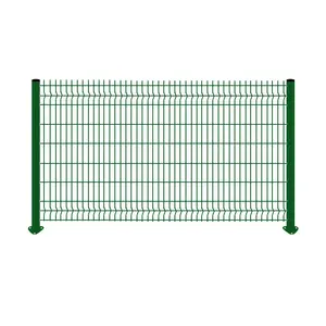 High Quality Galvanized PVC Strips 3D Bending Curved Welded Wire Mesh Fence Panel for Garden Fencing Trellis & Gates
