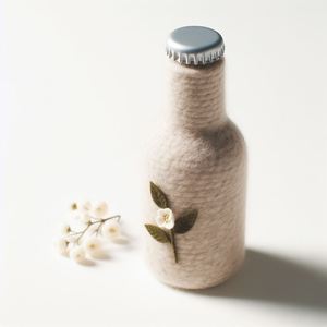 Veste de bouteille en feutre élégante et douce Taille personnalisée Couverture isolée écologique élégante et durable pour votre boisson - Product Image 4