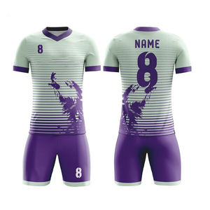 Francia, conjuntos de camisetas de fútbol en 100% poliéster sublimación impresa Top equipos de fútbol de moda uniformes para adultos y jóvenes - Product Image 1