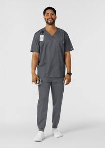 Offre spéciale Combinaisons de gommage médical Pantalons de jogging Jogger cargo à 6 poches pour hommes Étain - Product Image 3