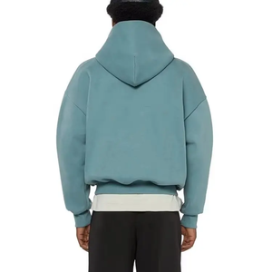 Sweat-shirt pour homme en coton mélangé, coupe classique, délavé au soleil, vintage, blanchi, décontracté, pour l'hiver, personnalisable - Product Image 4