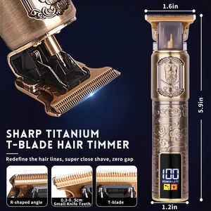 Rasoio elettrico per uomo lamina rasoi, rasoio per <span class=keywords><strong>barba</strong></span> per capelli toelettatura <span class=keywords><strong>Kit</strong></span> <span class=keywords><strong>rasatura</strong></span>, Cordless testa rasoio - Product Image 4