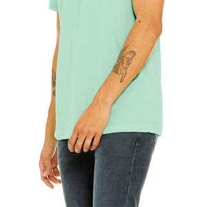 T-shirt unisexe à manches courtes Heather Mint CVC-52% Airlume Coton peigné, 48% Poly, 4.2 oz - Product Image 5