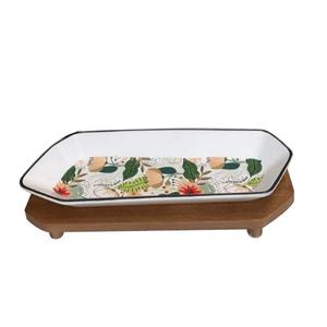 Accueil Hôtel Table DecorationCustomized Handcrafted Decorative Tray Home Hotel Catering Usage Food Server Trays - Product Image 3