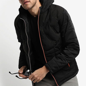 Veste matelassée pour hommes avec logo personnalisé imprimé, vêtements d'hiver avec col montant, veste à bulles en matériaux d'origine avec service OEM/ODM - Product Image 4
