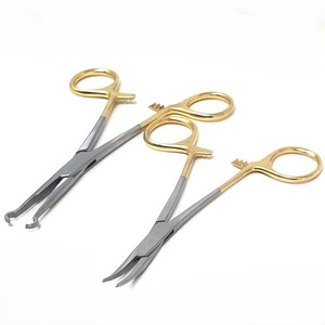 Pinces à anneaux pour vasectomie 5,5 pouces, pointe droite, pince à anneaux 14 cm, acier inoxydable, ensemble d'instruments chirurgicaux orthopédiques vétérinaires - Product Image 3