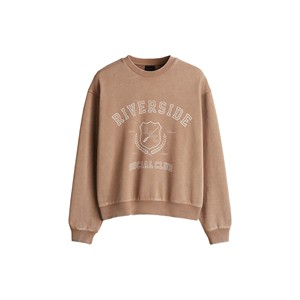 High Quality Oversized Heavyweight Cotton Fleece Crewneck Sweatshirt Streetwear Unisex Warm Casual Printed Solid Sweatshirt - Product Image 4