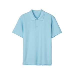 Polo à manches courtes pour homme, 230g, 40 pièces, avec logo personnalisé brodé, T-shirt publicitaire CVc pour le fitness, impression sérigraphique - Product Image 3