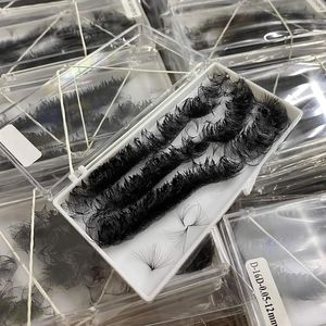 Haute Qualité 16D Volume Extensions De Cils À La Main En Soie Maquillage Emballage Plateau Fabricant Asiatique 8-15mm Longueur - Product Image 5