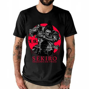 เสื้อยืดฟิตเนสผ้าเจอร์ซีย์พิมพ์ลาย Sekiro Shadows Die Twice ผ้าฝ้าย 100% ดีไซน์พิมพ์ลายแบบอัดแน่น หมายเลขรุ่นพิมพ์บนเสื้อยืด - Product Image 4