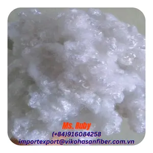 Polyester Staple Fiber a Grade Vikohasan Manufacturer and Synthetic Fiber and GRS Recycled Polyester Fibre for Sale White Raw