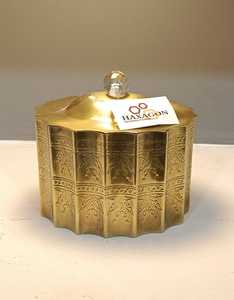 Customized Brass <b>Storage</b> Box for Toffee and <b>Food</b> Durable Material with Premium Finish - Product Image 2