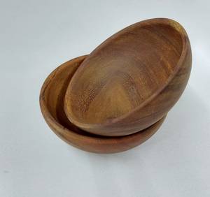 Minimalist Black <b>Wooden</b> <b>Fruit</b> <b>Bowl</b> Eco-Friendly Polished Decorative Dining Table Centerpiece for Business Party Luxury Space - Product Image 1