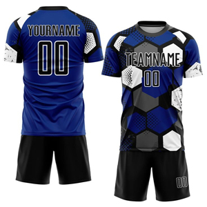 Uniformes de fútbol con nombre de equipo personalizado Unisex, ropa deportiva, pantalones cortos de jersey con sublimación, uniformes de fútbol de su propio diseño, hechos a medida - Product Image 1