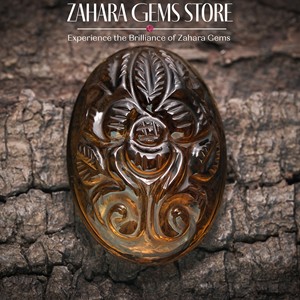 Quartz fumé sculpté moghol fait à la main pierre précieuse belle coupe ovale bijoux de qualité supérieure lumière naturelle taille personnalisée en vrac pierres précieuses en vrac - Product Image 4