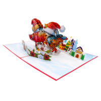 Gnomos de Papel Lavables Hechos a Mano, de Moda, para Árbol de Navidad, Tarjeta Pop, Animal, Color y Tamaño Personalizados, Más Vendidos, Regalo de Hanoi