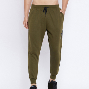Pantalones lisos personalizados de alta calidad para hombre, cintura elástica transpirable, longitud completa con decoración de encaje informal, precio - Product Image 1
