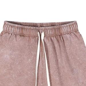 Personalizado de los hombres de peso pesado de algodón French Terry Sweat Shorts Vintage Acid Wash Sun Faded Streetwear Shorts - Product Image 2