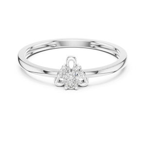 Anillo de Boda de Oro Rosa de 14K con Diamante Cultivado en Laboratorio, Simple y Redondo, para Mujer |   Regalo Certificado por IGI - Product Image 2